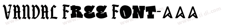 VANDAL Free Font字体转换